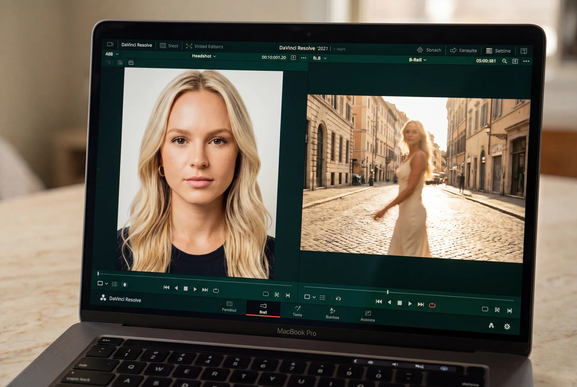 AI twin video content on a phone screen